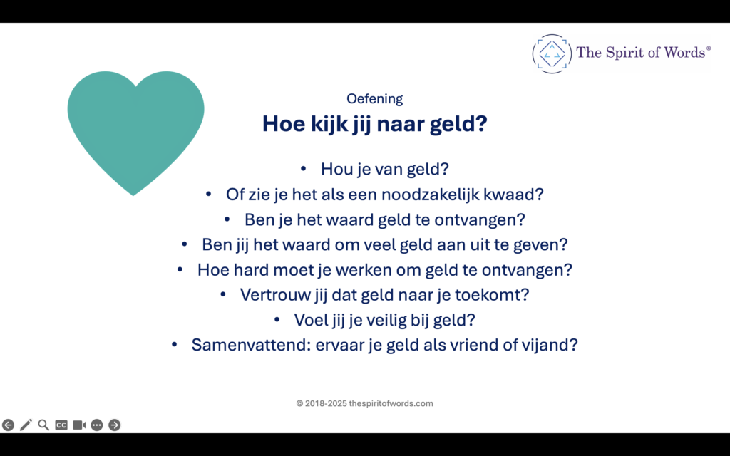 Geld vriend of vijand oefening